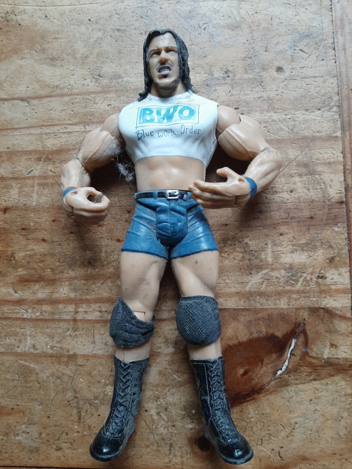 WWE Poppetje - Blue World Order Actiefiguur, Ophalen of Verzenden, Gebruikt