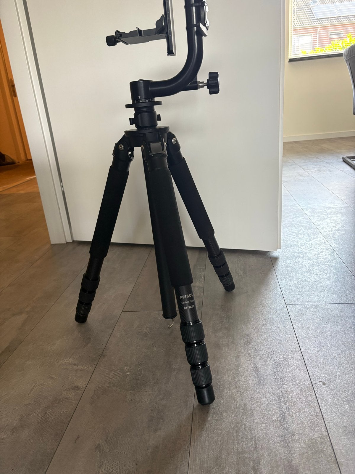 Feisol Carbon Fiber CT-3471 Statief met Gimbal Head, Zo goed als nieuw, 175 cm of meer, Met balhoofd, Ophalen of Verzenden