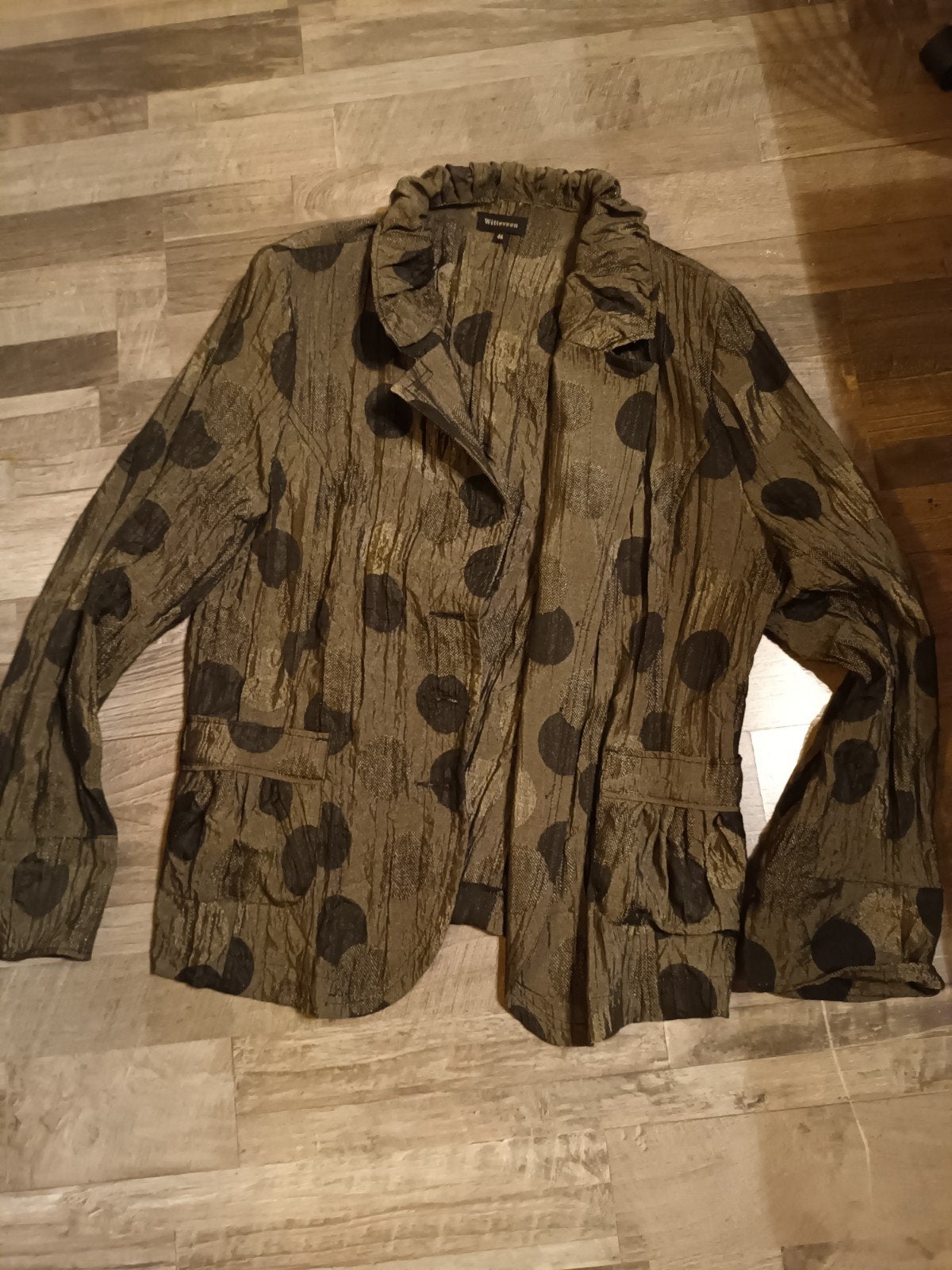 Stijlvol jasje met stippenpatroon, Kleding | Dames, Maat 46/48 (XL) of groter, Ophalen of Verzenden, Witteveen, Jasje