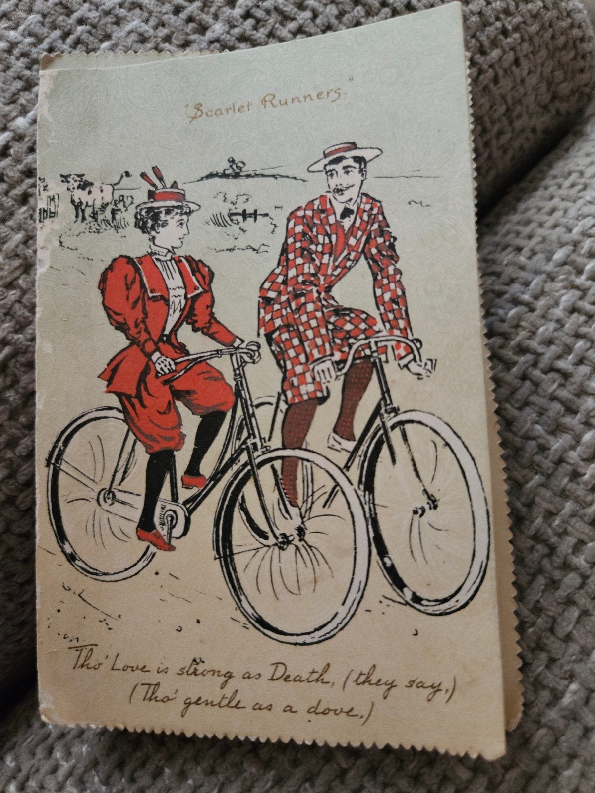 Scarlet Runners' - Fietsers, Ophalen of Verzenden, Voor 1920, Gelopen
