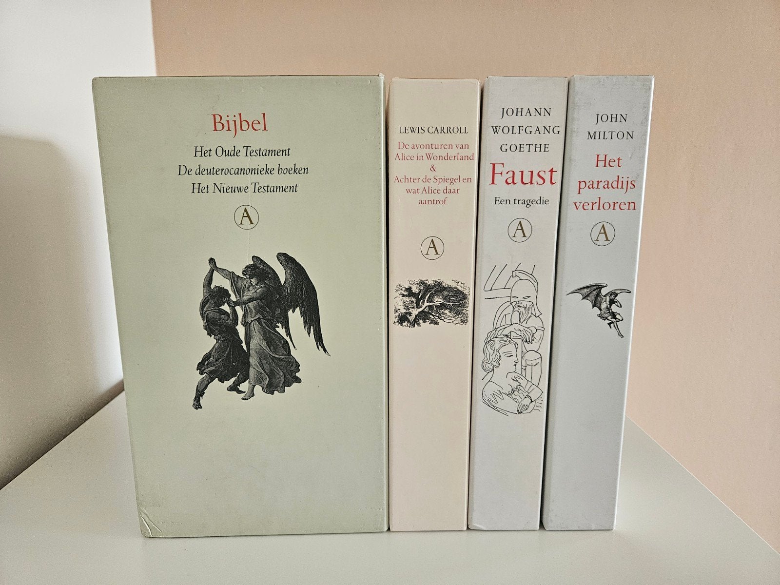 Grote Bellettrie / Gouden Reeks - 4 delen, Boeken, Literatuur, Verzenden, Zo goed als nieuw, Nederland, Lewis carroll, Johann Wolfgang Goethe, John Milton