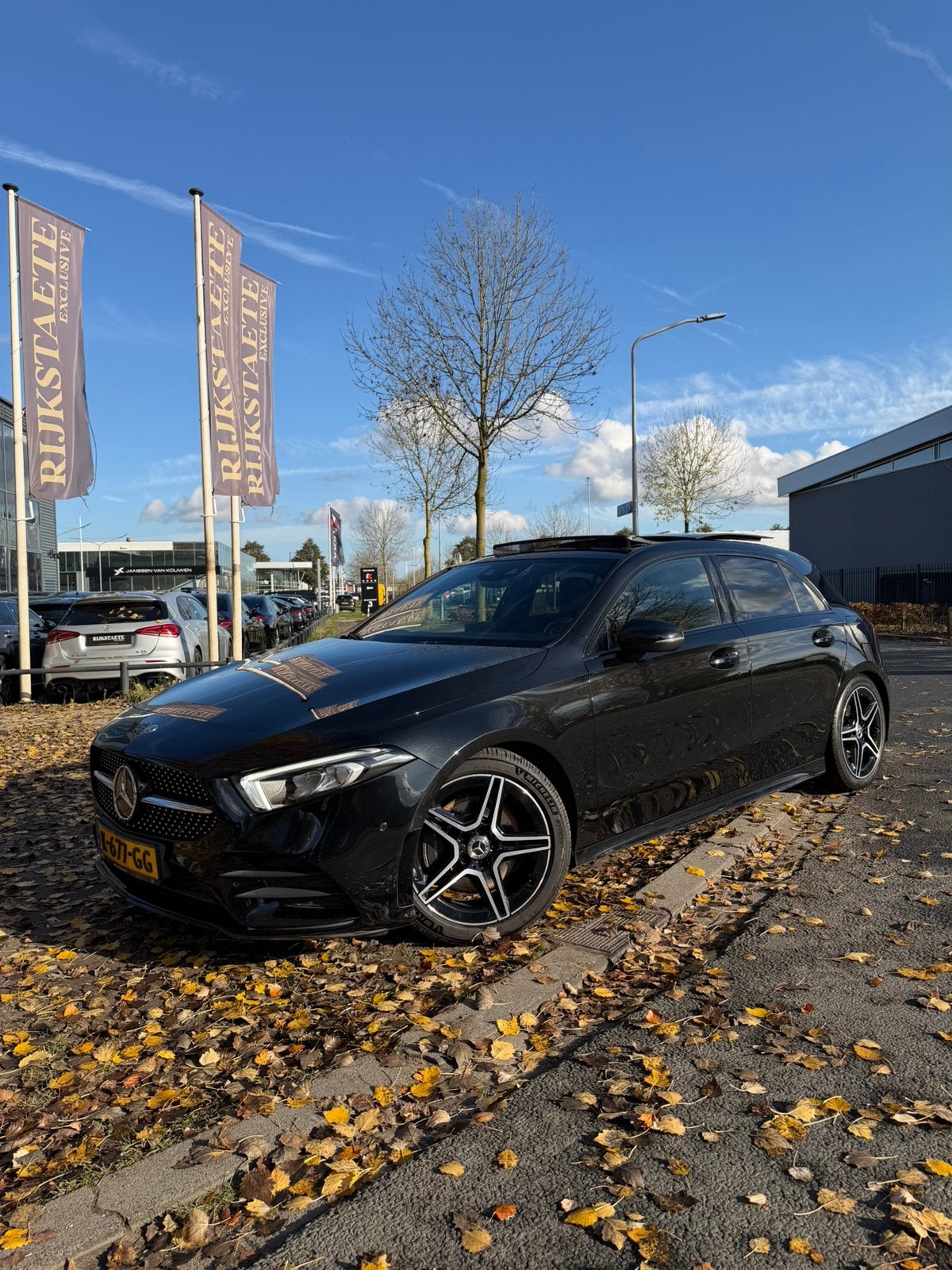 Mercedes-Benz A-Klasse A 220 190pk 7G-DCT 2019 Zwart, Auto's, Mercedes-Benz, Zwart, 14 km/l, Particulier, 1600 kg