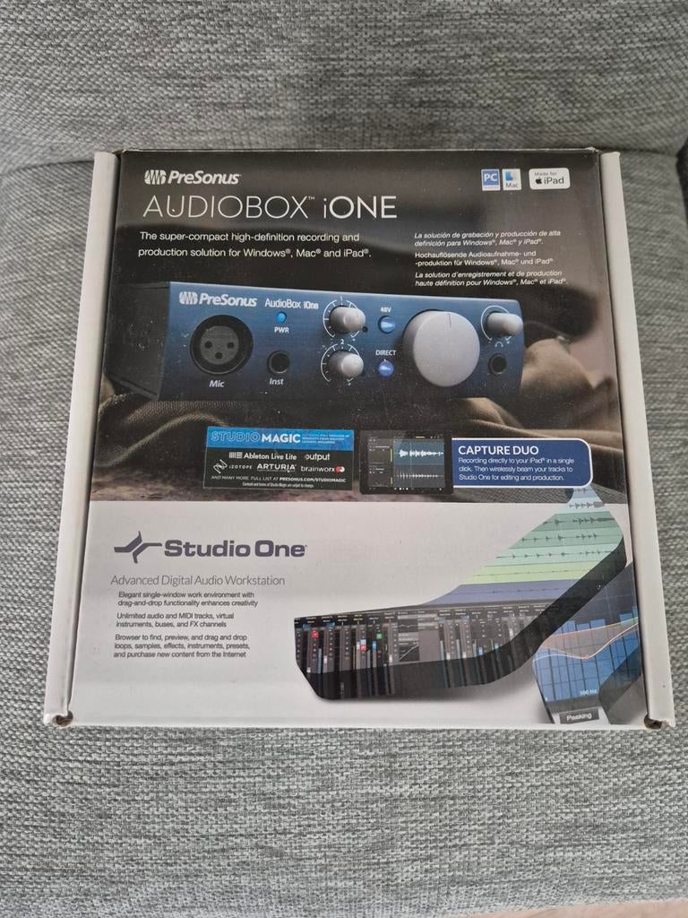 Presonus Audiobox One met een instrumentkabel, Ophalen of Verzenden, Zo goed als nieuw