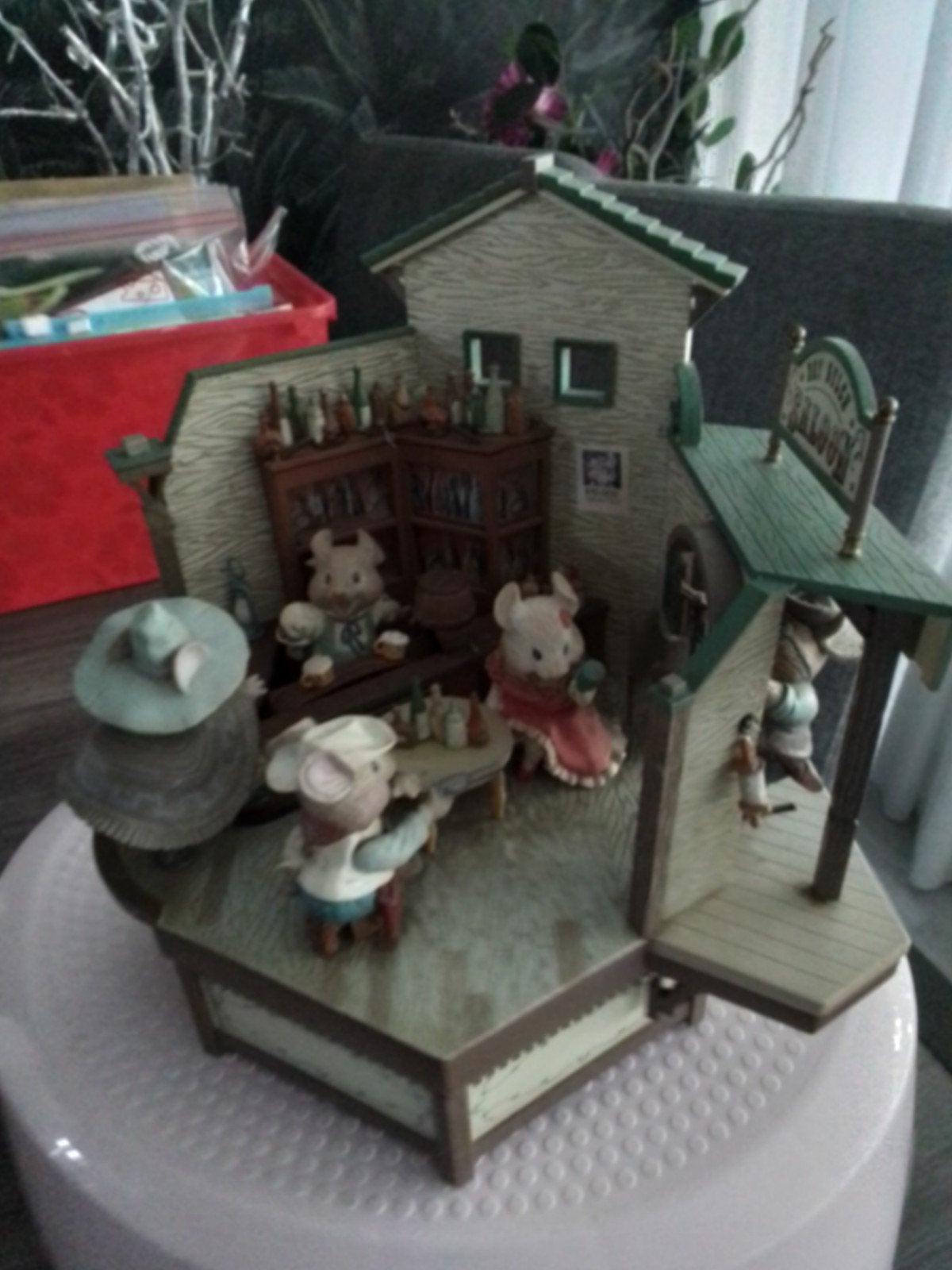 Leuke speeldoos met saloon thema, Ophalen of Verzenden, Gebruikt