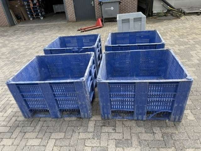 4xGeperforeerde kunststof palletbox, paard, slowfeeder, hooi, Niet ingevuld, Gebruikt, Niet ingevuld, Ophalen of Verzenden