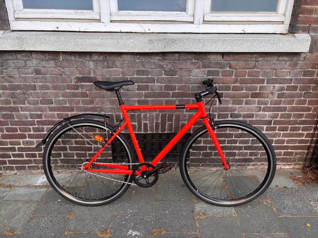 Elops Speed 500 Stadsfiets, Fietsen en Brommers, Gebruikt, Velgrem, 53 tot 57 cm, Ophalen