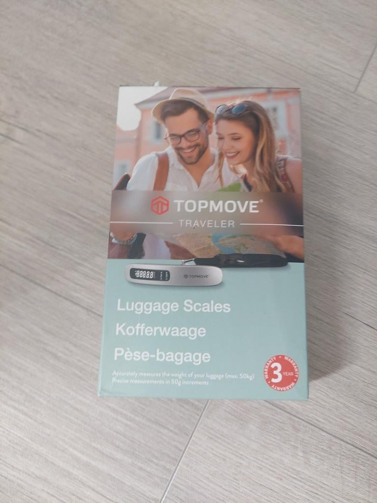 TOPMOVE Traveler Kofferweegschaal - Max. 50kg, Ophalen, Nieuw, Hangweegschaal, Minder dan 50 kg