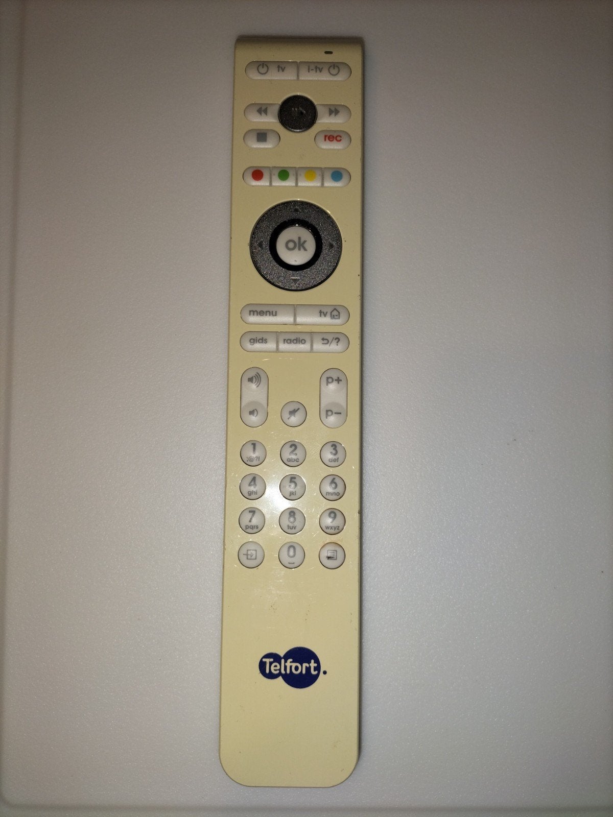 Originele Telfort afstandsbediening voor interactieve tv, Ophalen of Verzenden, Gebruikt, Origineel, Tv