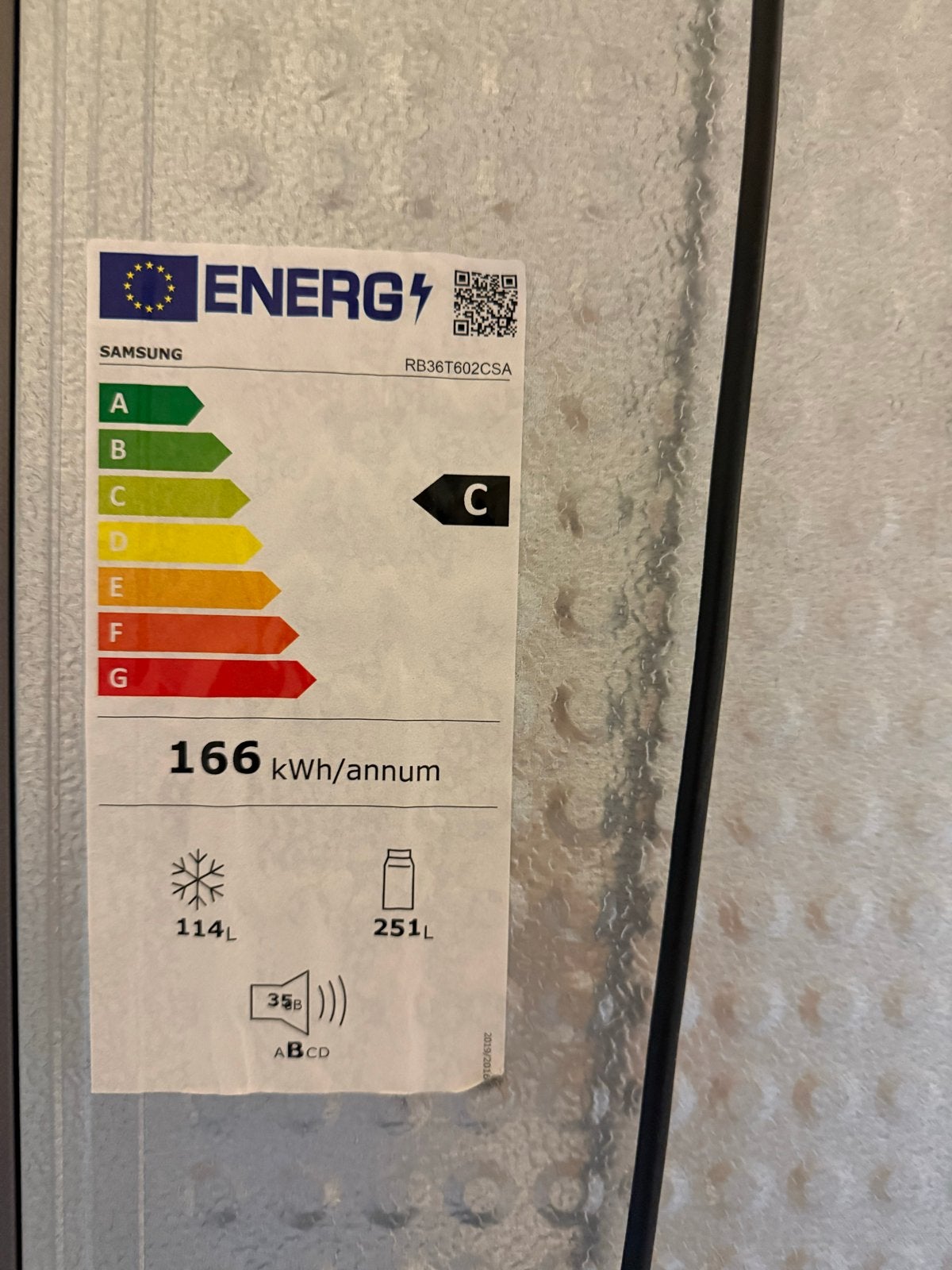 Foto 6 van Samsung RB36T602CSA Koel-vries 365 l - perfecte staat