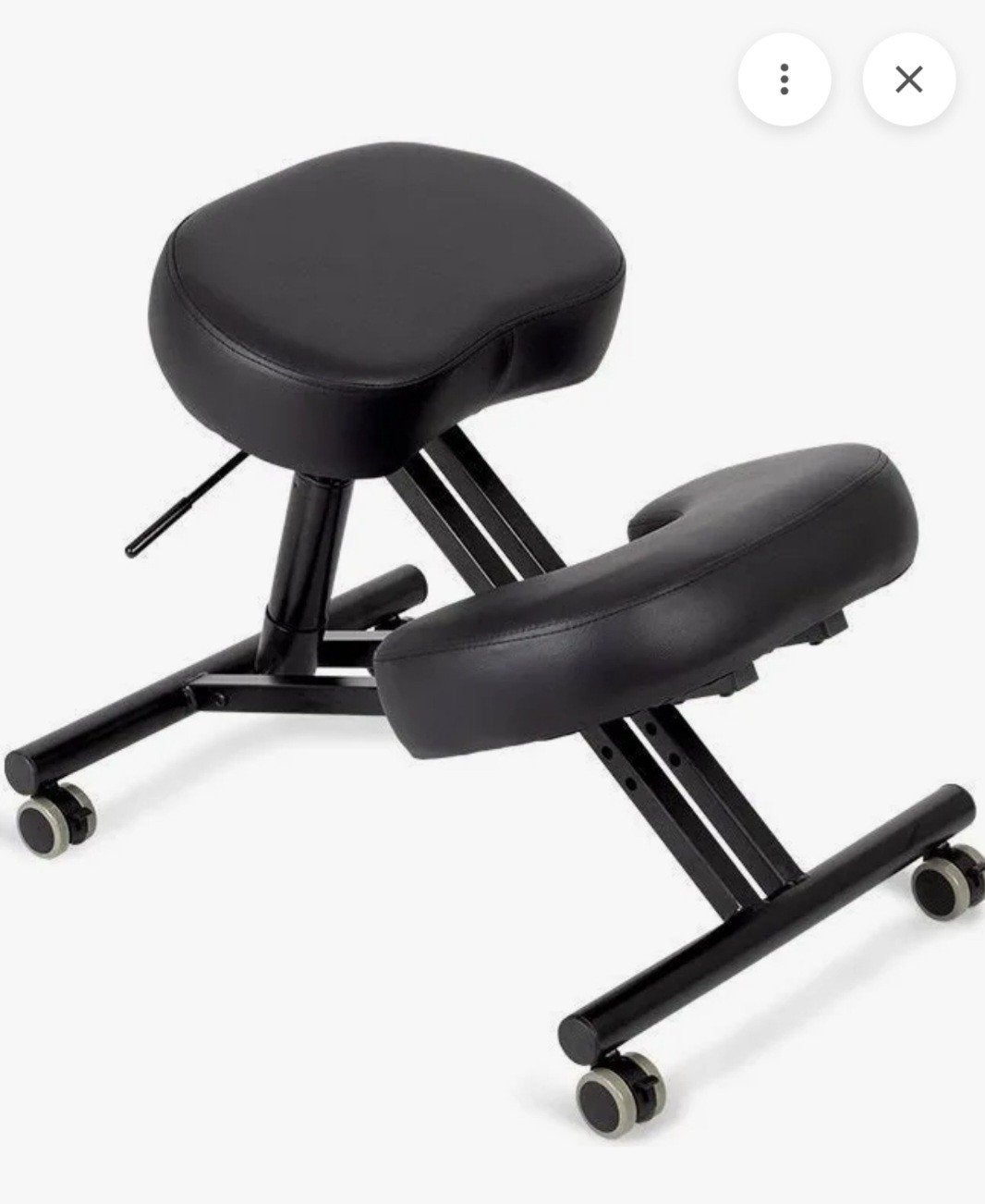 Nieuwe Ergonomische Kniestoel - Zwart, Ophalen, Zwart, Nieuw, Bureaustoel