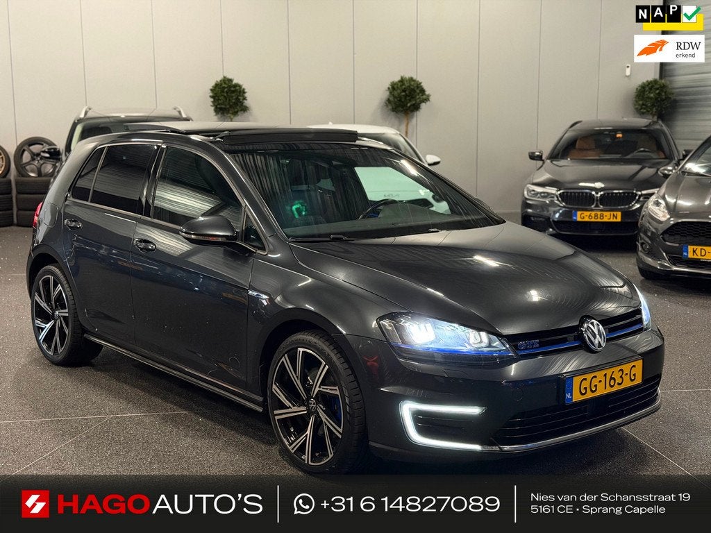 Volkswagen Golf 1.4 TSI GTE NAVI/CRUISE/PANO/LED/ACC/FRONT-A, Auto's, 8 kWh, Stof, Gebruikt, 4 cilinders