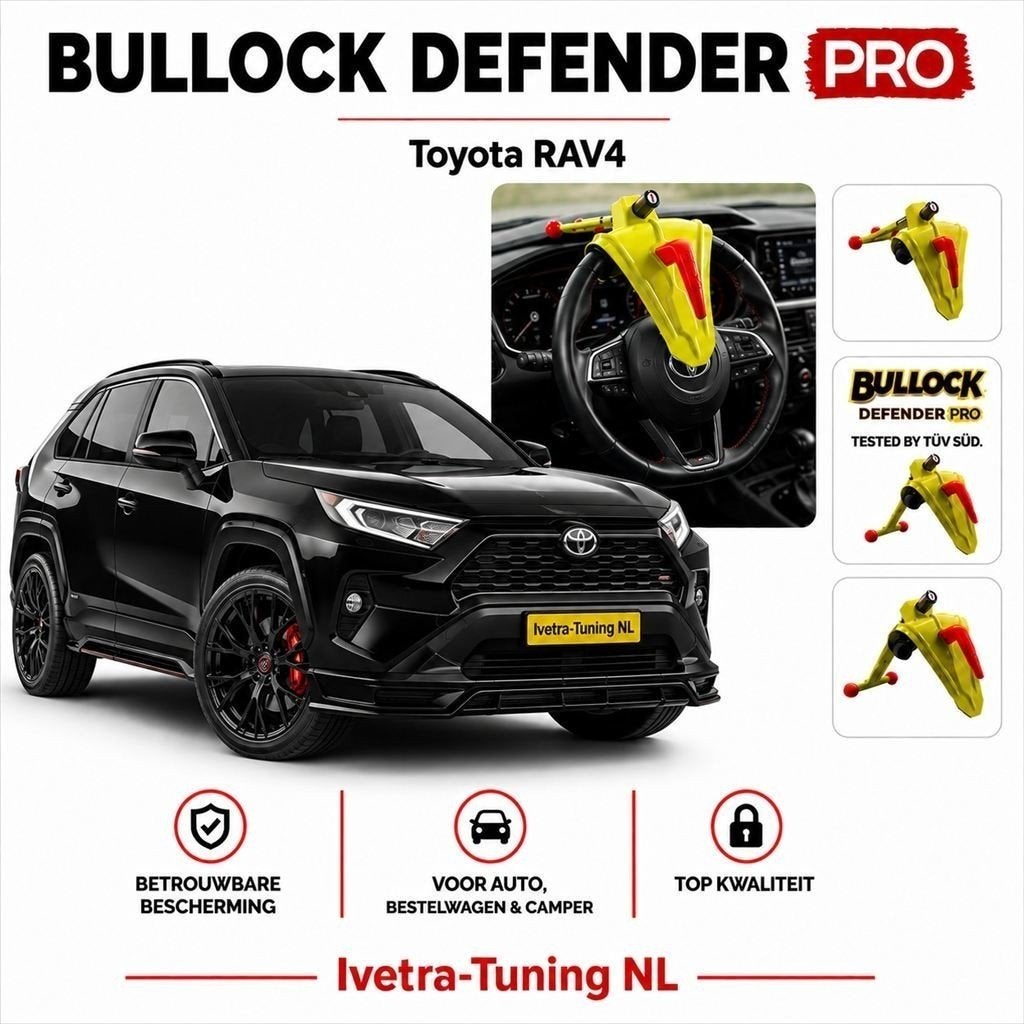 Stuurslot Toyota Rav4 | Beveiliging Toyota Rav4 | Bullock, Info@ivetra-tuning.nl  |  www.ivetra-tuning.nl, Ophalen of Verzenden