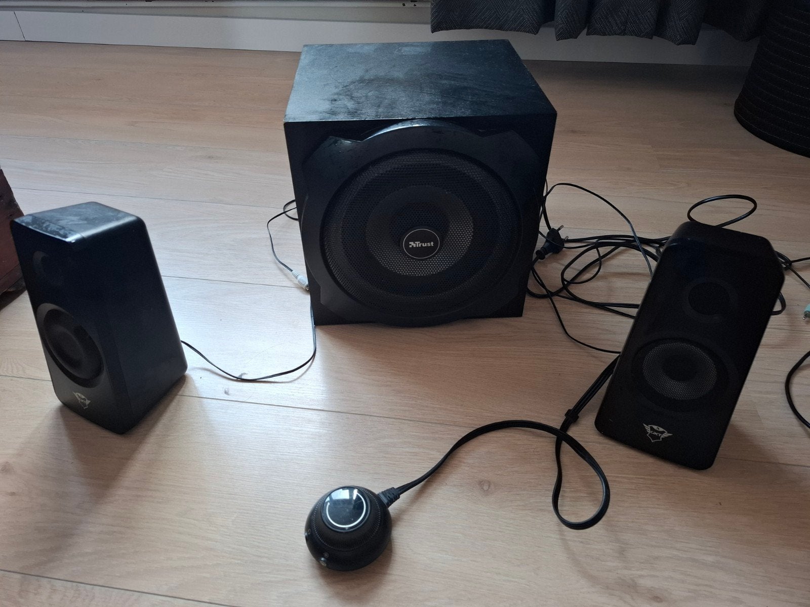 Trust Tytan 2.1 luidsprekerset met subwoofer, Ophalen of Verzenden, Gebruikt, Audiokanaal 2.1, Trust