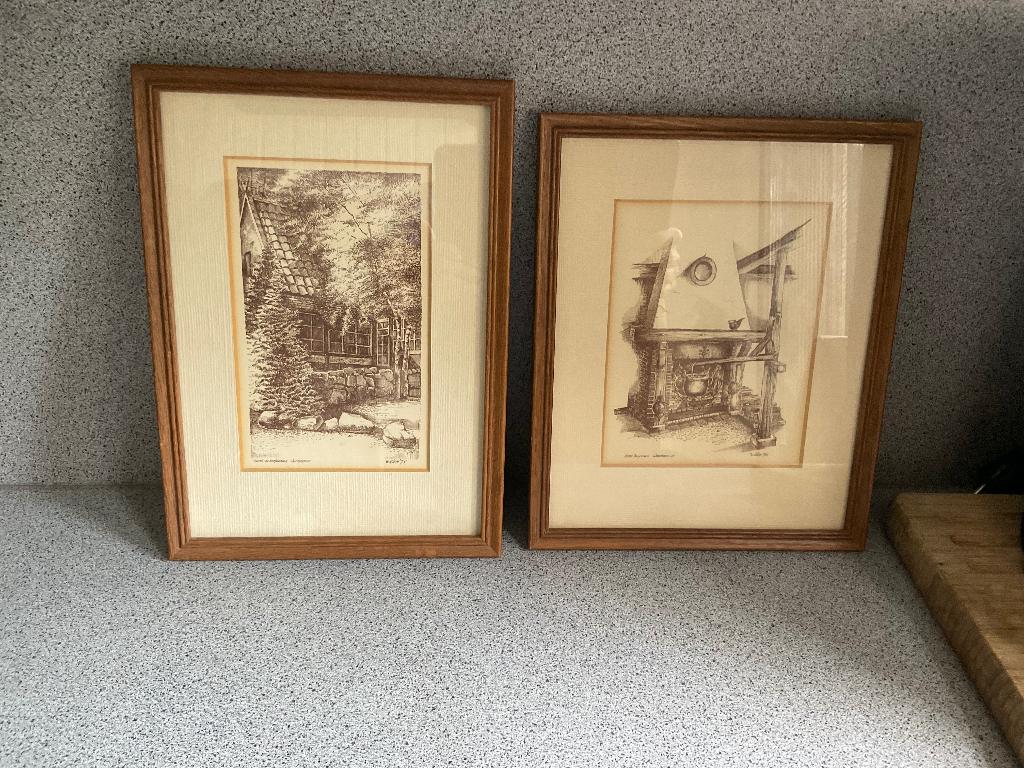 Schilderijtjes, Ophalen, Minder dan 50 cm, Gebruikt, Tekening