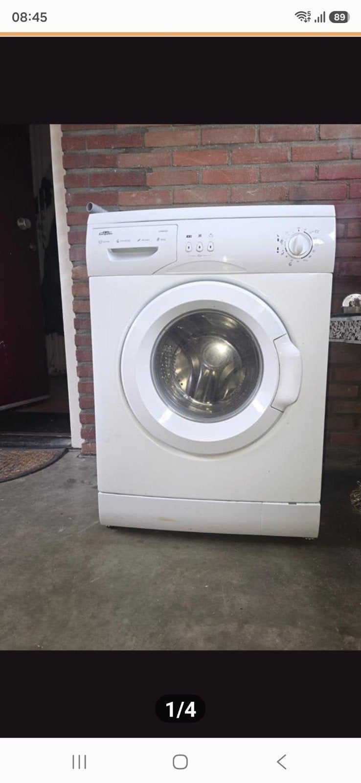 Wasmachine - Goed werkend, direct beschikbaar, 4 tot 6 kg, Ophalen of Verzenden, Voorlader, 85 tot 90 cm