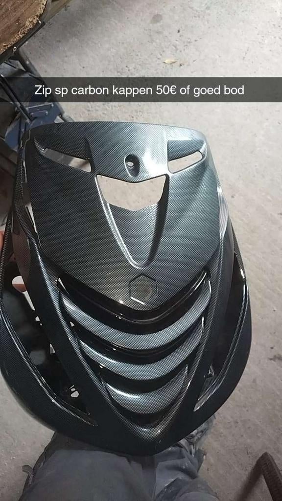 Zip SP Carbon Kappen - Diverse Onderdelen, Fietsen en Brommers, Ophalen of Verzenden, Zo goed als nieuw, Kap, Piaggio