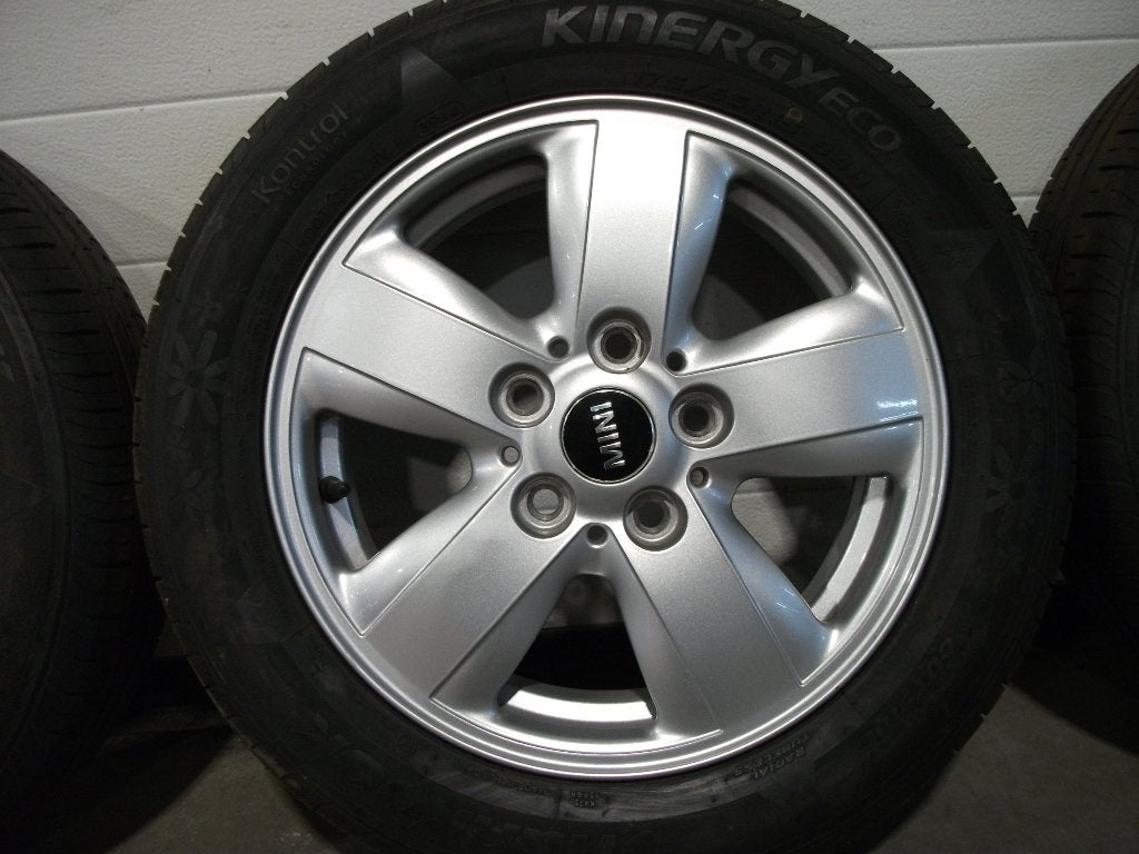 15" org. mini hankook zomerbanden st. 5 x 112 cooper, one.., Auto-onderdelen, Banden en Velgen, Banden en Velgen, Zomerbanden