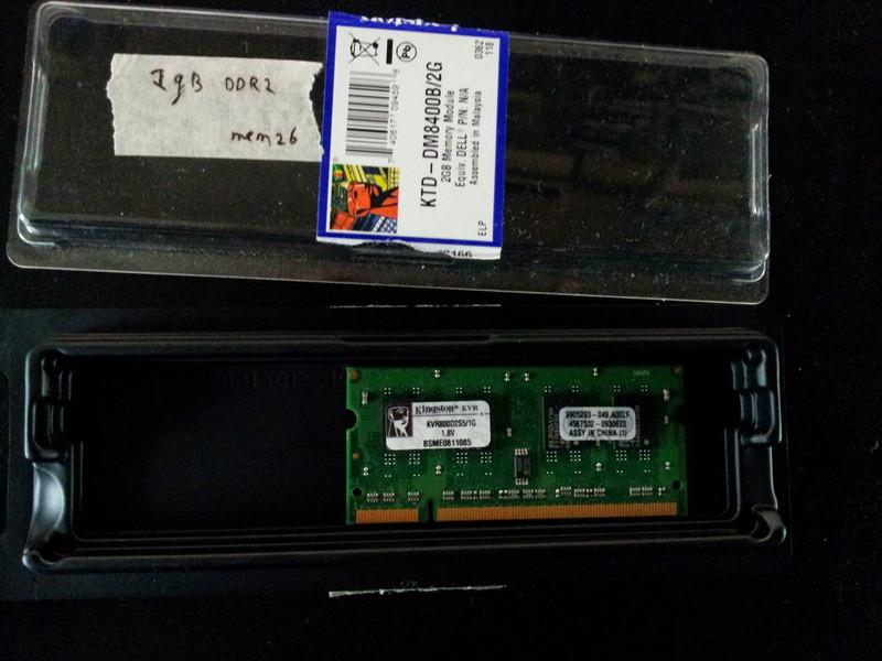 2 X Kingston 1GB DDR2 PC6400S SO-DIMM [MEM026][MEM708], Computers en Software, RAM geheugen, Ophalen of Verzenden, Zo goed als nieuw