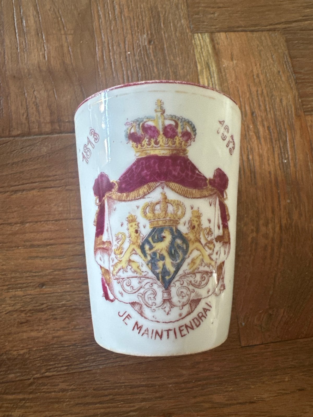 Historische Nederlandse Gedenkbeker 1913 Oranje-Nassau, Ophalen of Verzenden