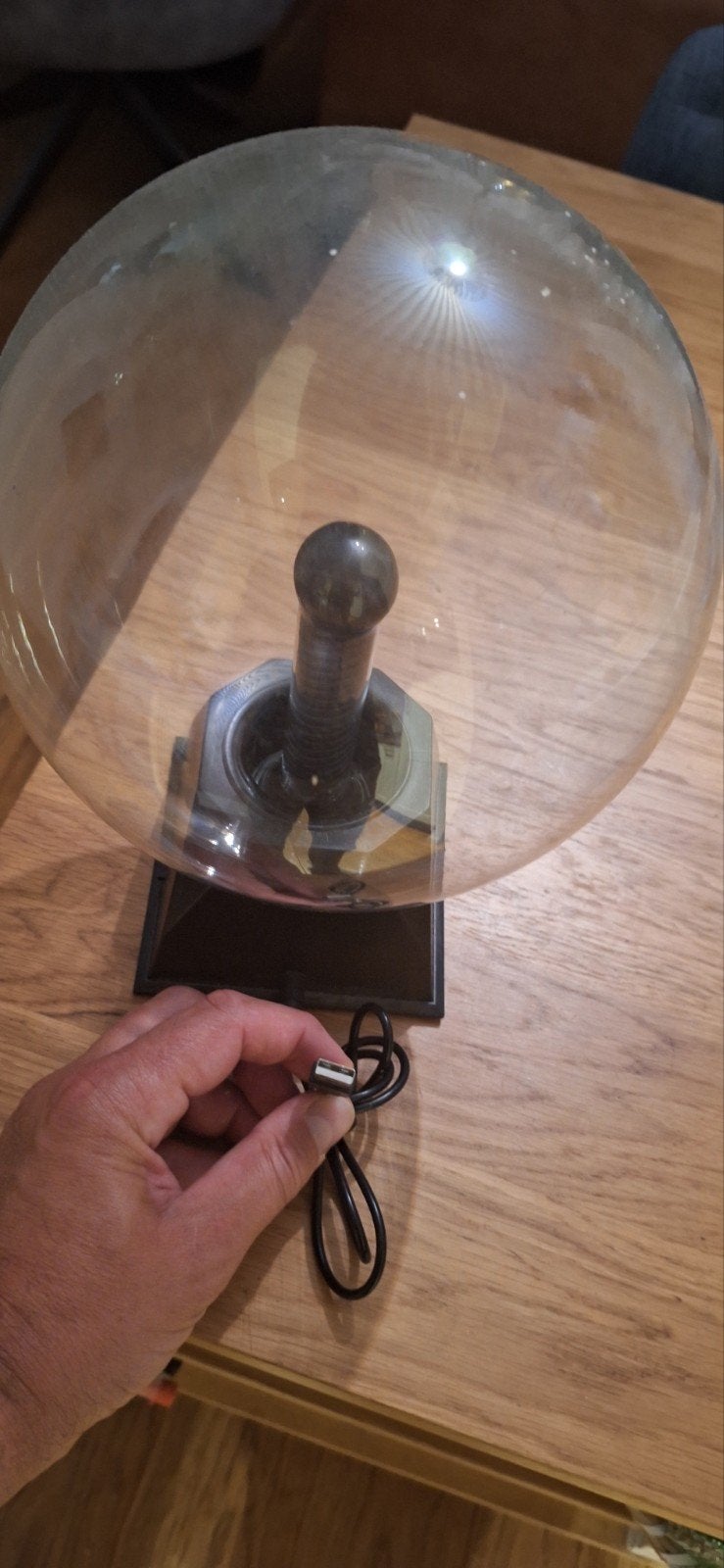 Plasma Bol Lamp - Decoratieve Blikvanger, Ophalen, Modern, Glas, Gebruikt