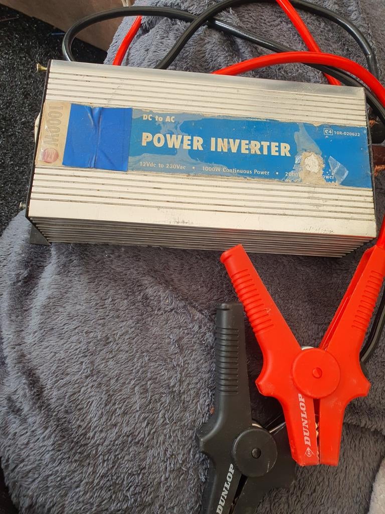 Te koop 1000watt omvormer goede accu, Ophalen of Verzenden