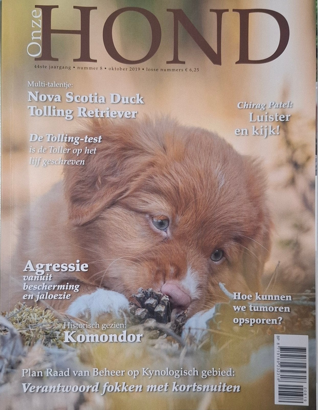 Onze Hond 2019 nr 8 - NSDT of Toller, Ophalen of Verzenden, Nieuw