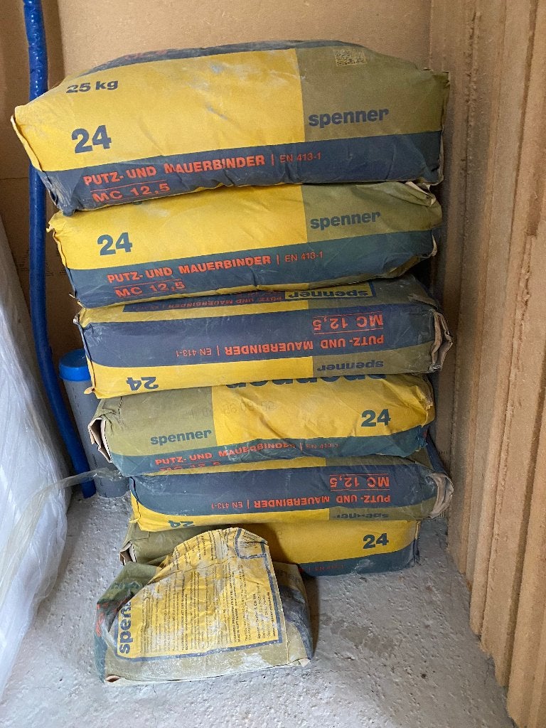 Cement Spenner 3 zakken van 25 kg, Ophalen, Nieuw, Bakstenen