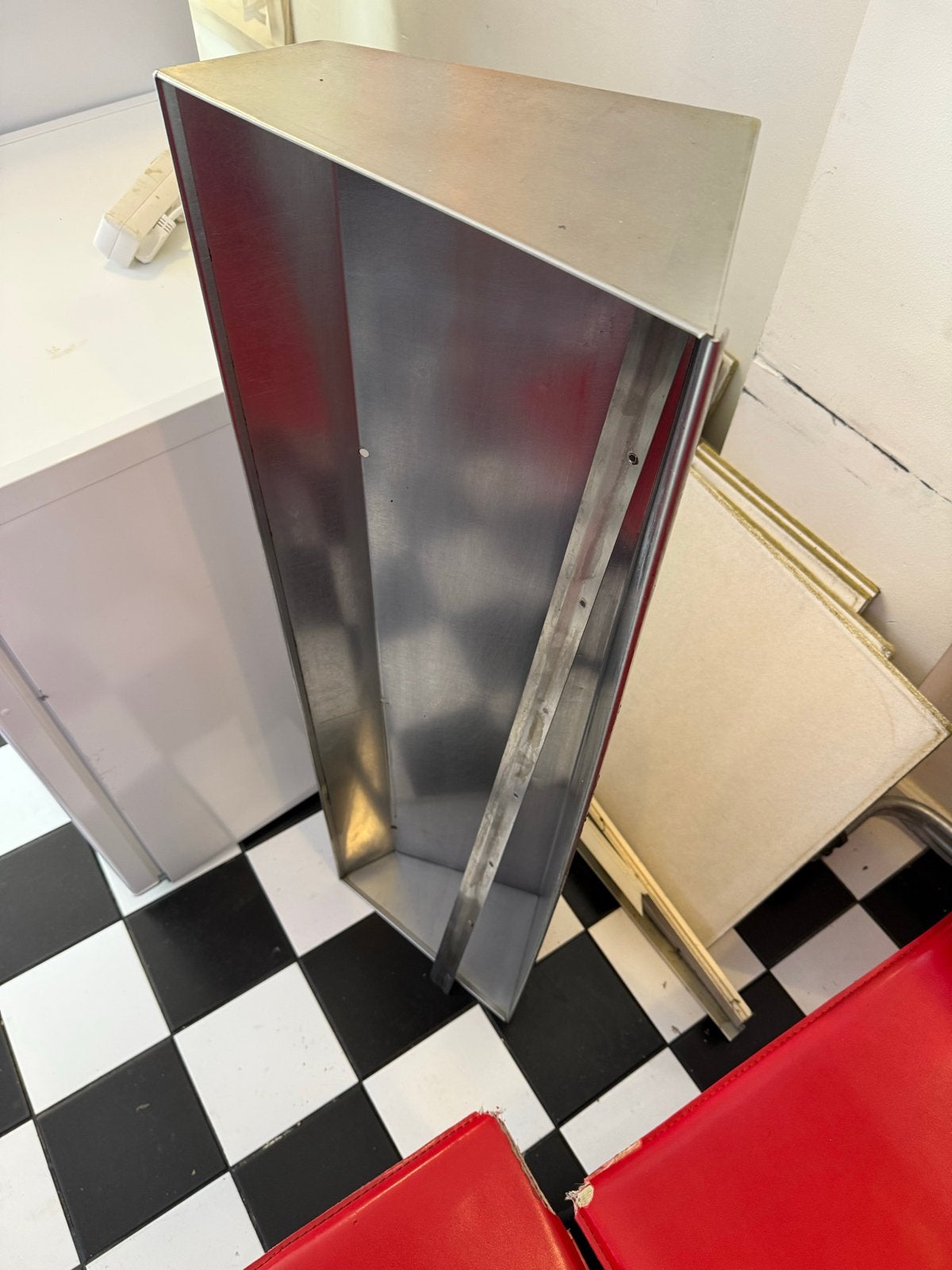 Friet uitschep bak compleet met bevestiging, Ophalen, Gebruikt