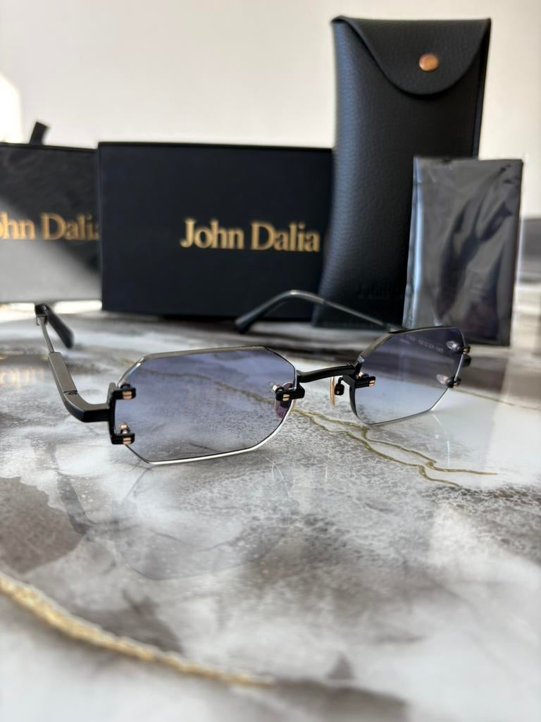 John Dalia, Overige merken, Zonnebril, Zwart, Nieuw
