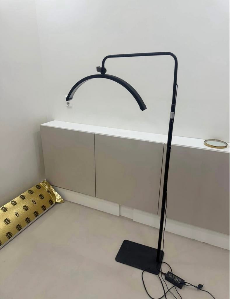 Booglamp met afstandsbediening en telefoonhouder, Ophalen, Gebruikt, Metaal, 150 tot 200 cm