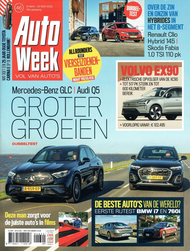 Autoweek 2022 nr. 46 (o.a. Audi Q5 40 & Mercedes GLC 200), Verzenden, Gelezen, Algemeen