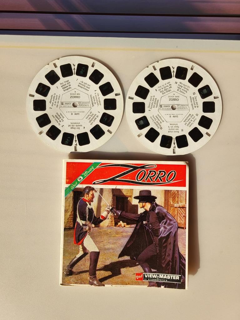 Viewmaster schijven Zorro (B-469 N), Ophalen of Verzenden