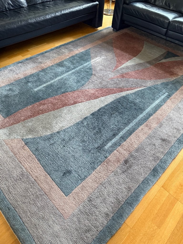 Vloerkleed, Huis en Inrichting, Ophalen, Gebruikt, 200 cm of meer, Blauw