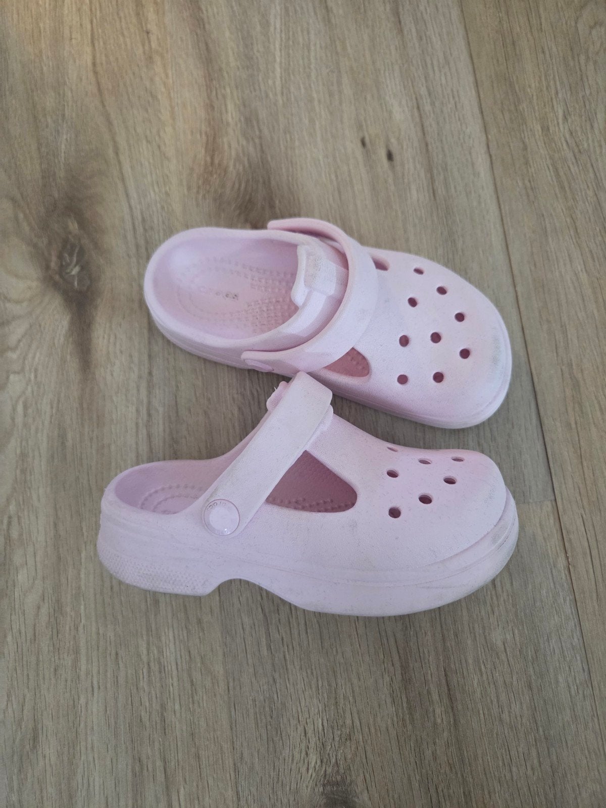 Crocs Mary Jane lichtroze roze, Ophalen of Verzenden, Zo goed als nieuw, Meisje, Overige typen