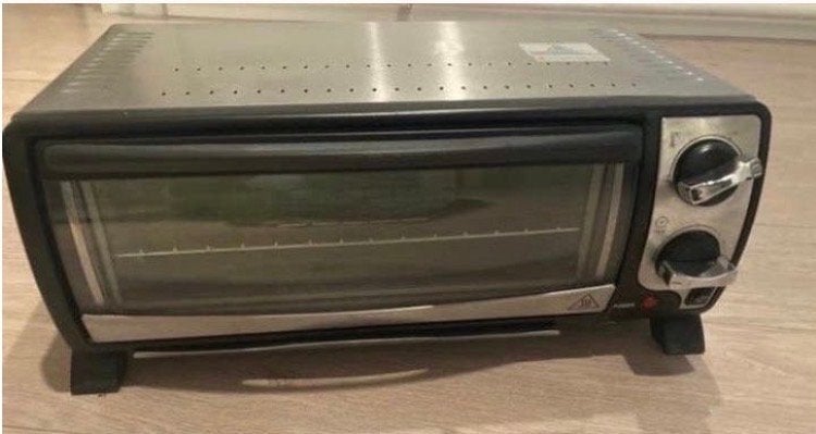 Compacte mini pizza camping oven met grillfunctie, Witgoed en Apparatuur, Ovens, Gebruikt, Vrijstaand, Mini-oven, Overige merken