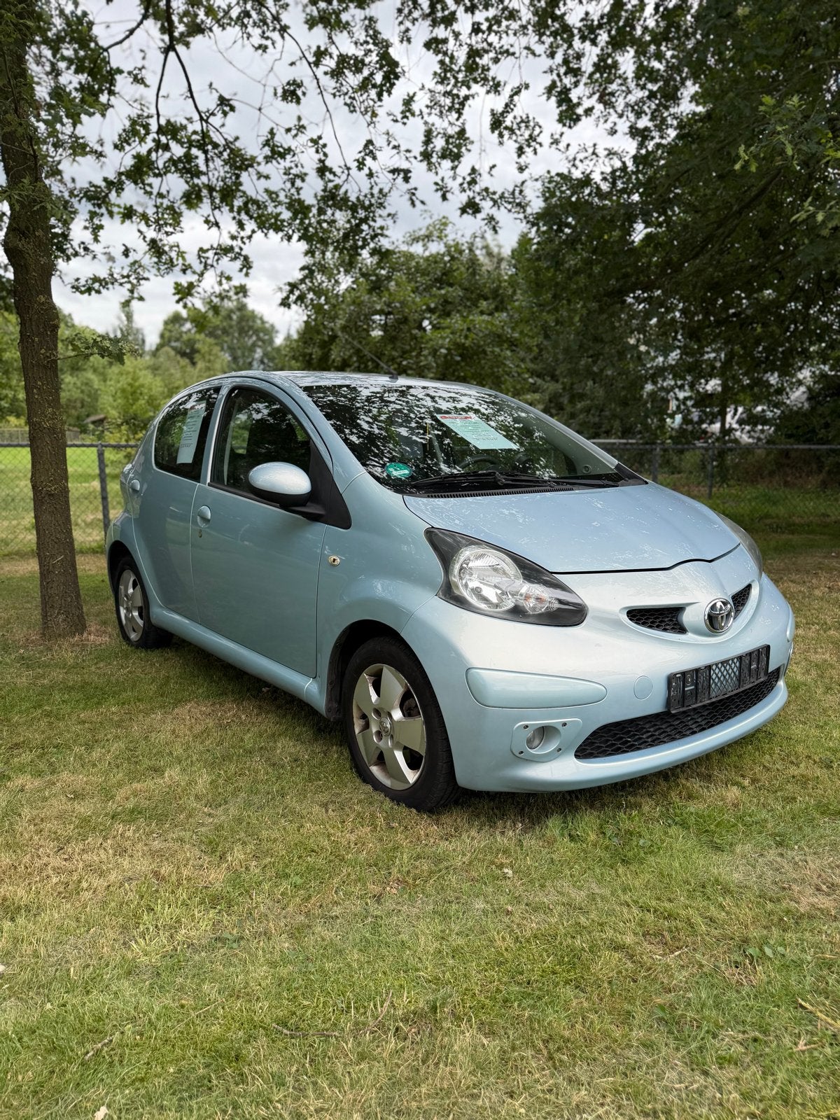 Toyota Aygo 1.0 12V Vvt-i 5DRS 2006 Blauw airco nieuwe apk, Voorwielaandrijving, 68 pk, Origineel Nederlands, Handgeschakeld