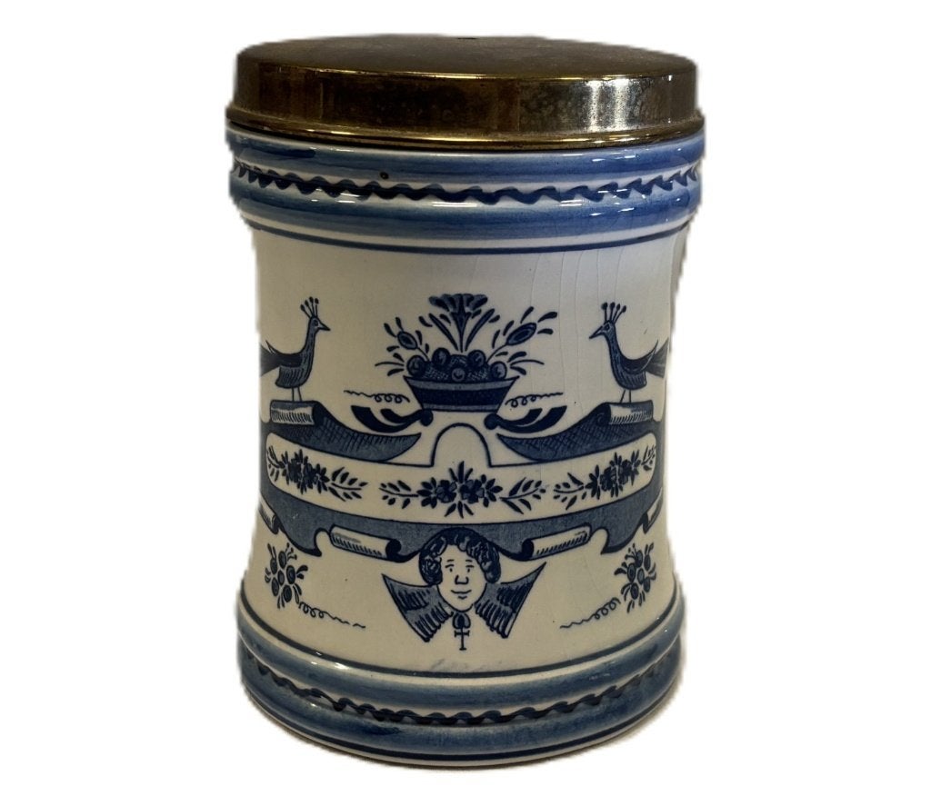 Vintage apothekerspot blauw-wit Glaxo Holland, Ophalen of Verzenden