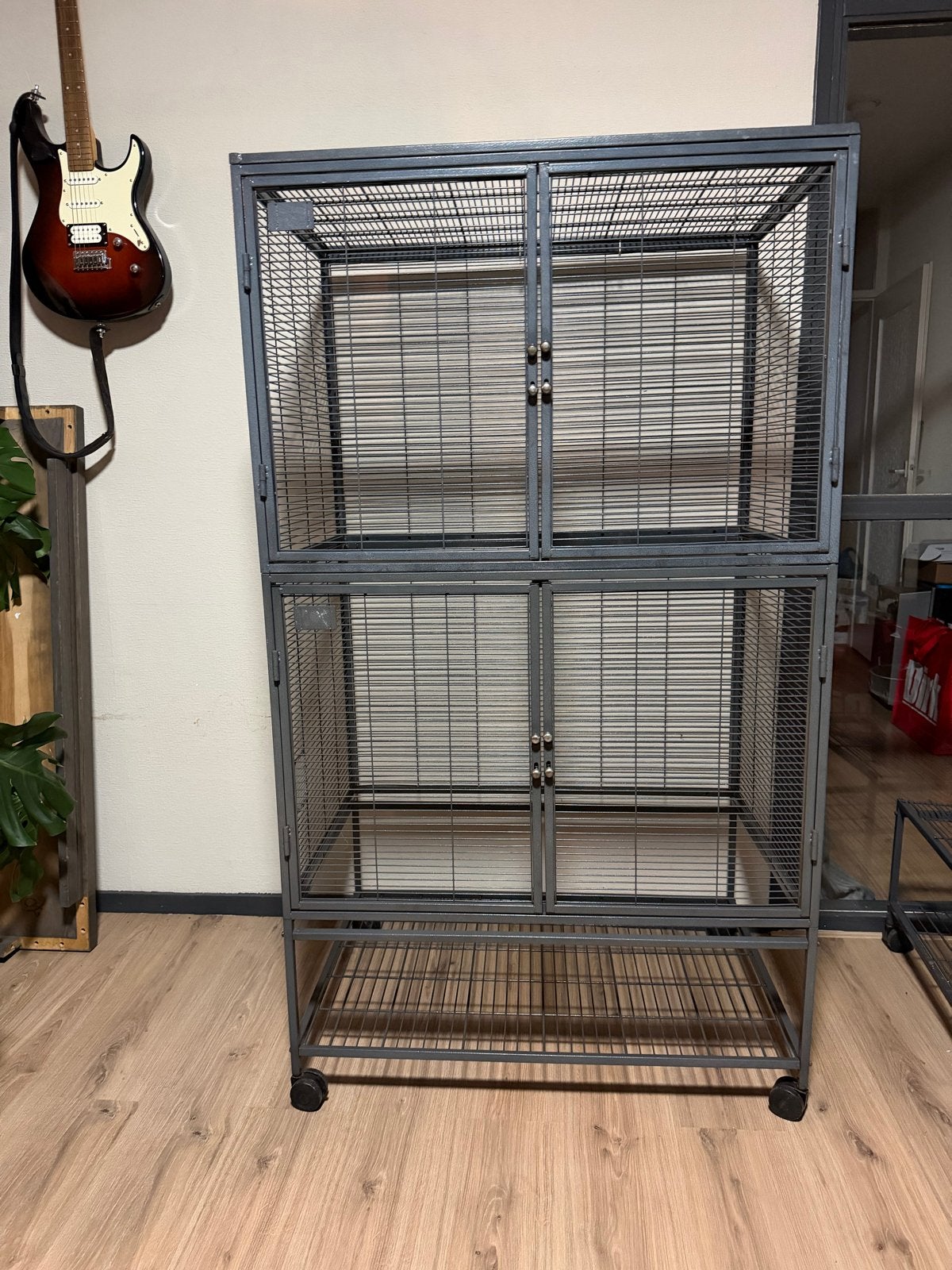 Kooi - Knaagdieren, ratten, fretten, chinchilla, vogels, Dieren en Toebehoren, Ophalen, Kooi, Gebruikt, 90 cm of meer
