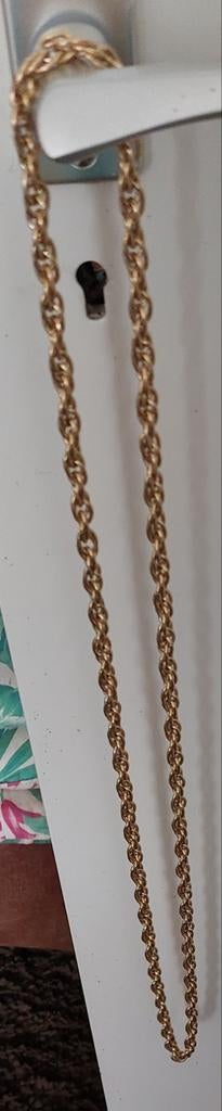 Double schakel ketting, Ophalen of Verzenden, Zo goed als nieuw, Goud, Overige materialen