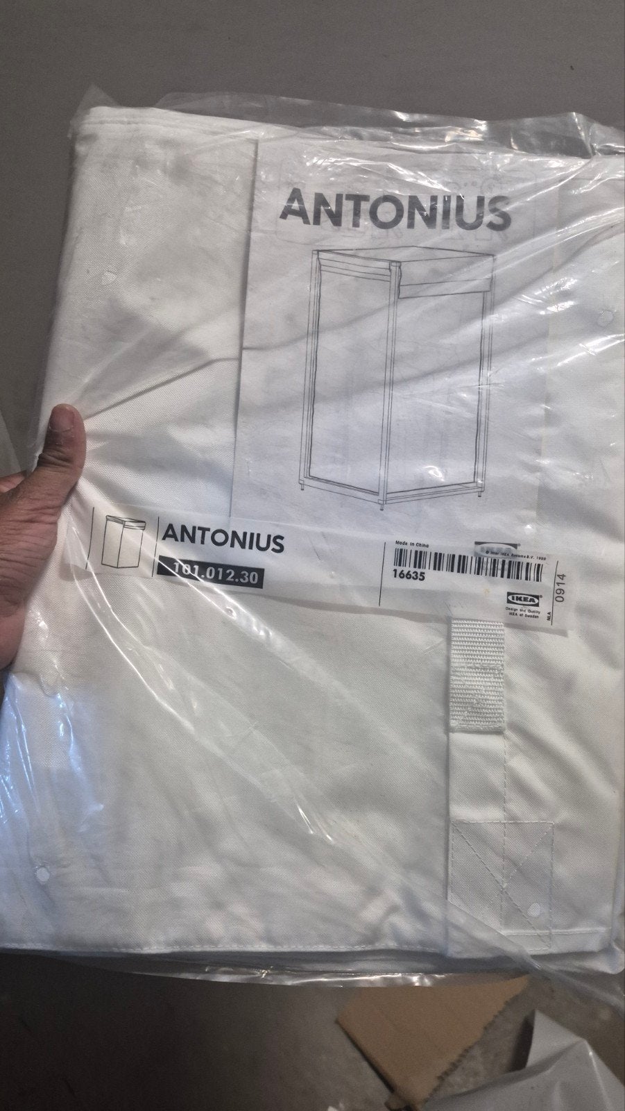 witte wasmand ikea, Ophalen, Nieuw, Minder dan 5 m², Folie