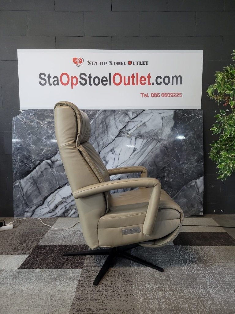 Staopstoel Prominent Stockholm op accu met topswing, Minder dan 75 cm, Leer, Ophalen of Verzenden, Zo goed als nieuw