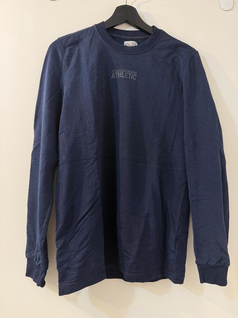 DOLCE&GABBANA Athletic Men Sweatshirt, size S/M, Dolce & Gabbana, Blauw, Gedragen, Halswijdte 39/40 (M)