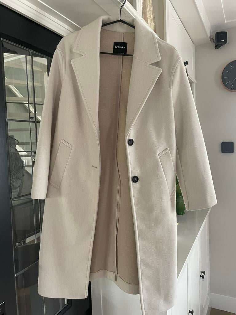 Bershka dames mantel jas zomer nieuw mt xs, Ophalen of Verzenden, Zo goed als nieuw, Maat 34 (XS) of kleiner, Beige