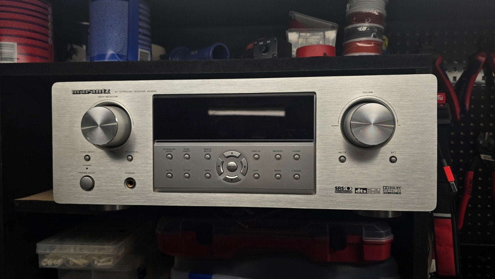Marantz SR4500 AV Surround Receiver - Zilver, Audio, Tv en Foto, Versterkers en Receivers, Marantz, Ophalen of Verzenden, Zo goed als nieuw