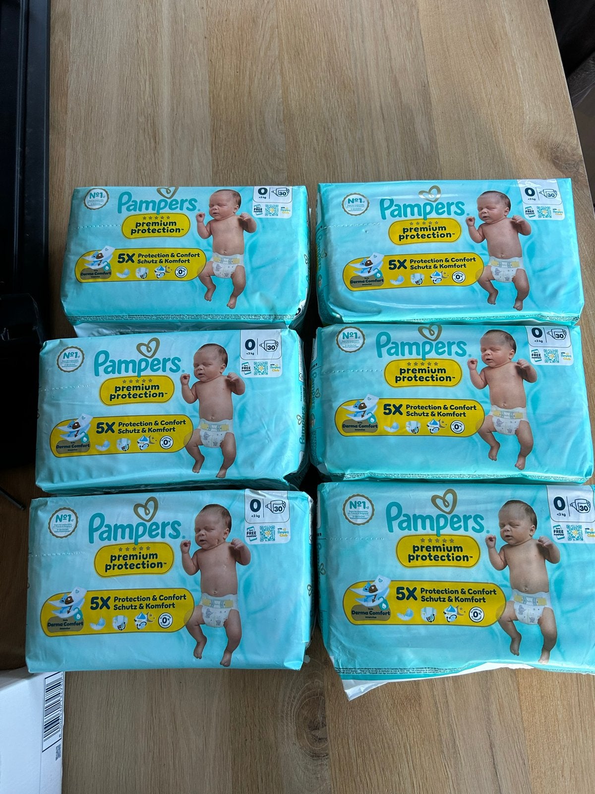 6x Pampers Premium Protection Luiers Maat 0 (Newborn), Ophalen of Verzenden, Nieuw