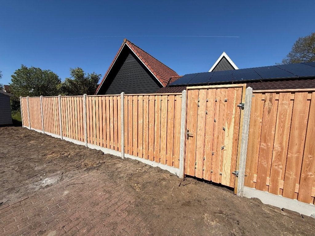 Hout en beton schuttingen, gratis offerte!, Tuin en Terras, Schuttingen, Ophalen, 1 tot 2 meter, Minder dan 3 meter, Nieuw