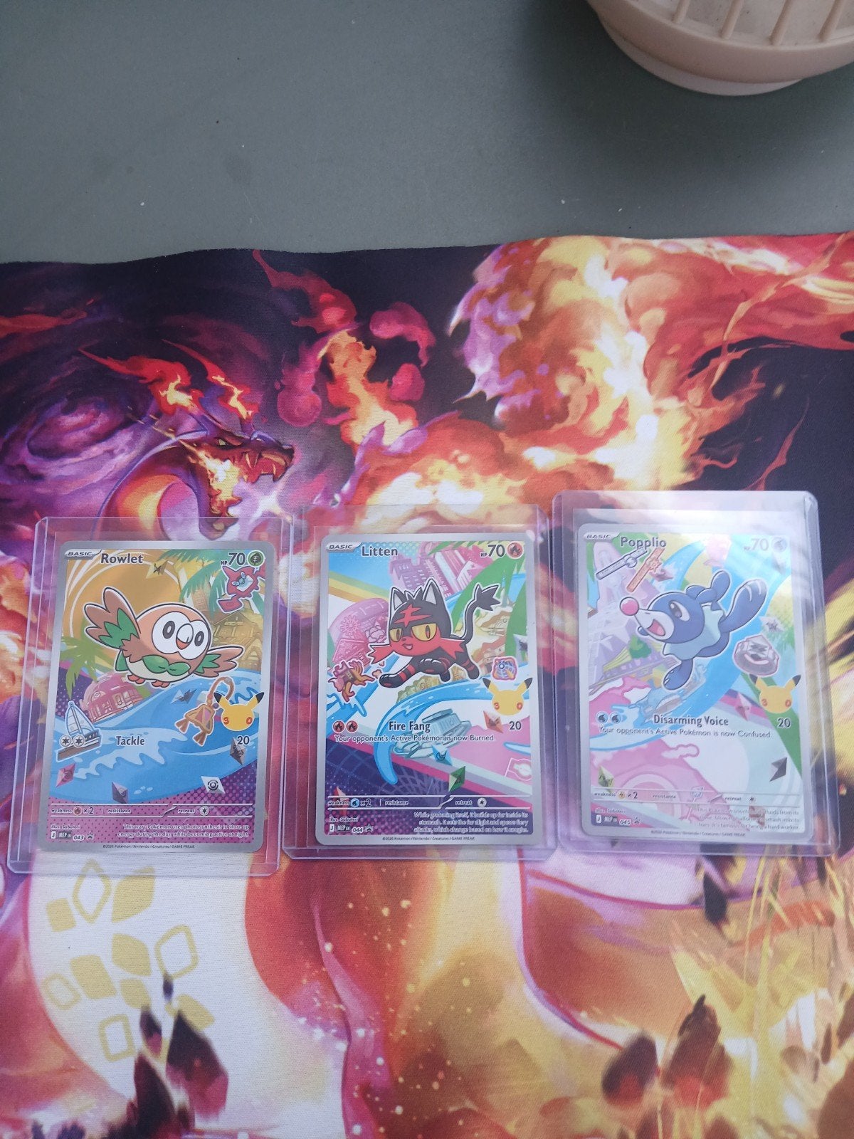 First Partner gen 7 : Rowlet, Litten, Popplio Celebrations K, Ophalen of Verzenden, Nieuw, Meerdere kaarten