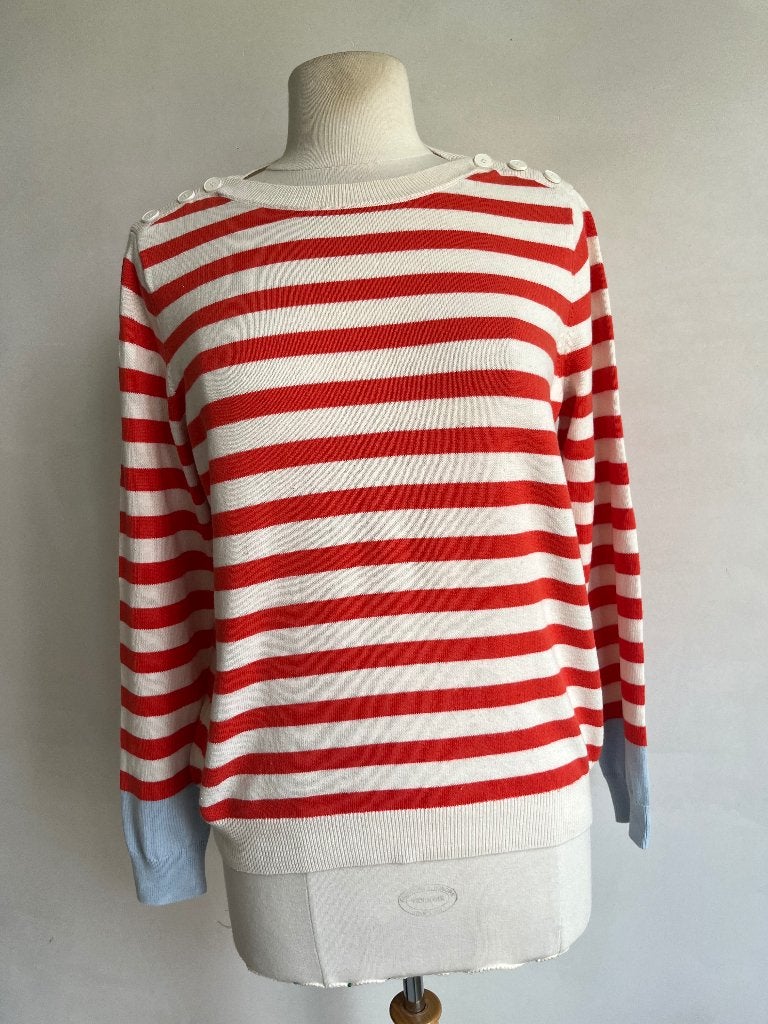 Galeries Lafayette maat 2 koraal beige trui, Kleding | Dames, Maat 38/40 (M), Verzenden, Beige, Zo goed als nieuw