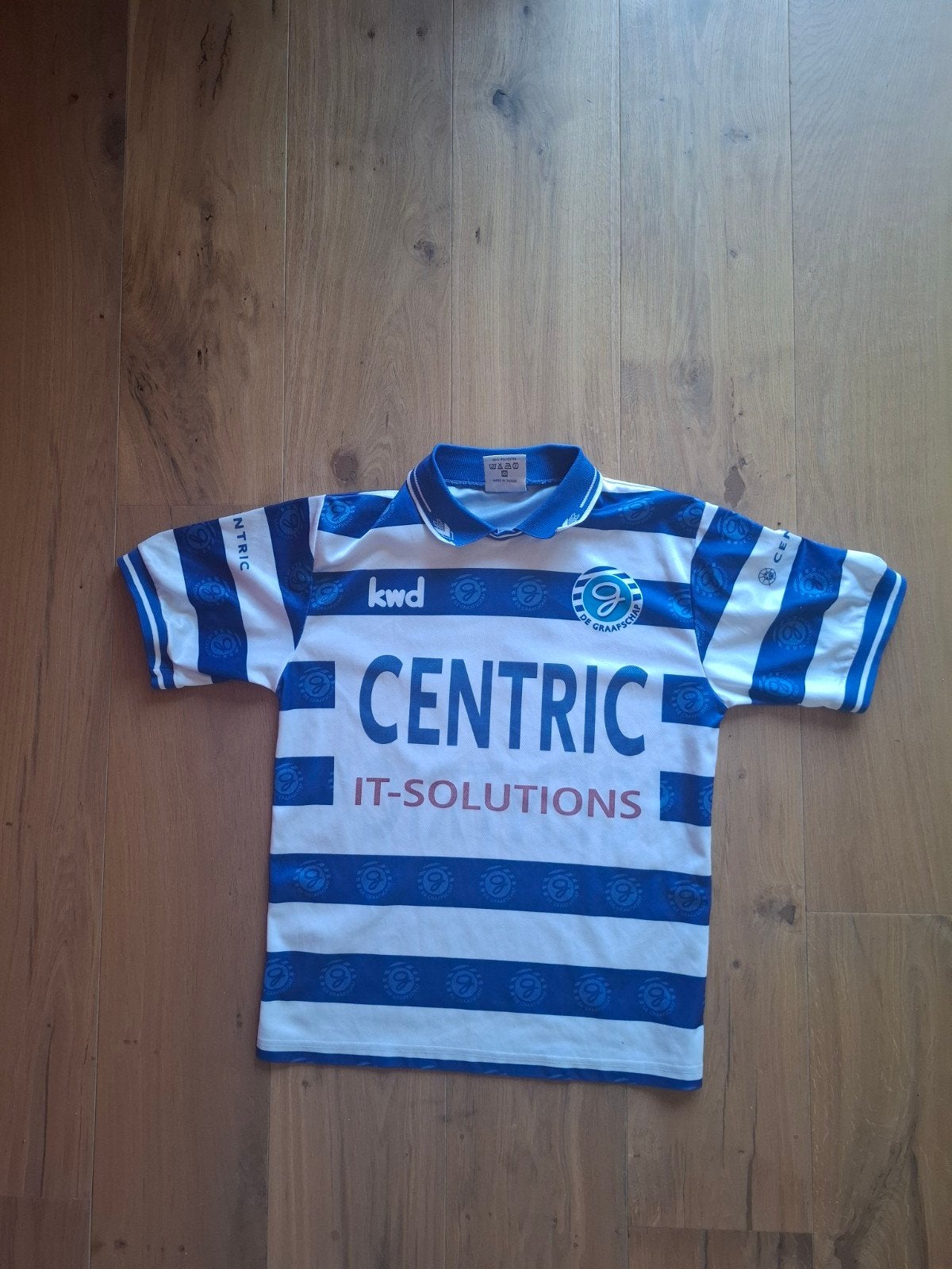 De Graafschap thuisshirt KWD Centric IT-Solutions maat S, Ophalen of Verzenden, Zo goed als nieuw, Maat 46 (S) of kleiner, Wit
