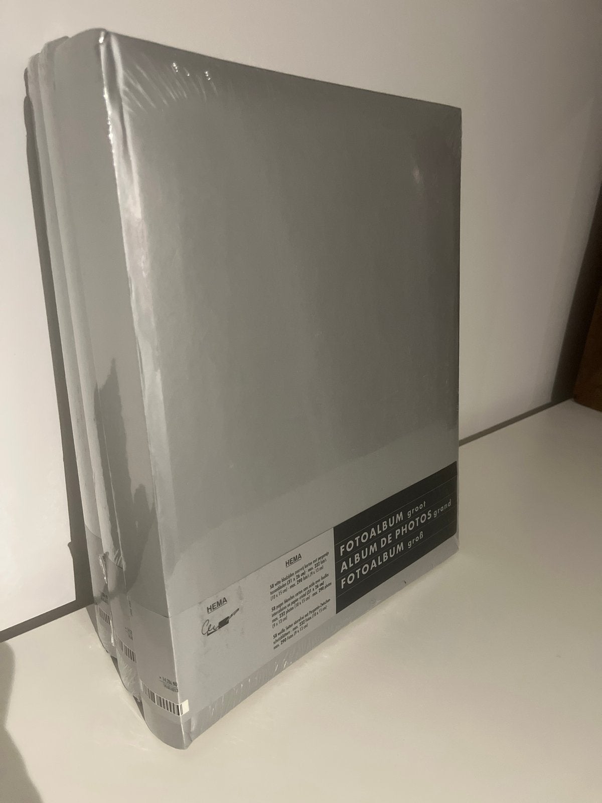 3x HEMA Fotoalbum Groot - Nieuw Geseald, Grijs, Met pergamijn tussenbladen, Ophalen of Verzenden, Hema